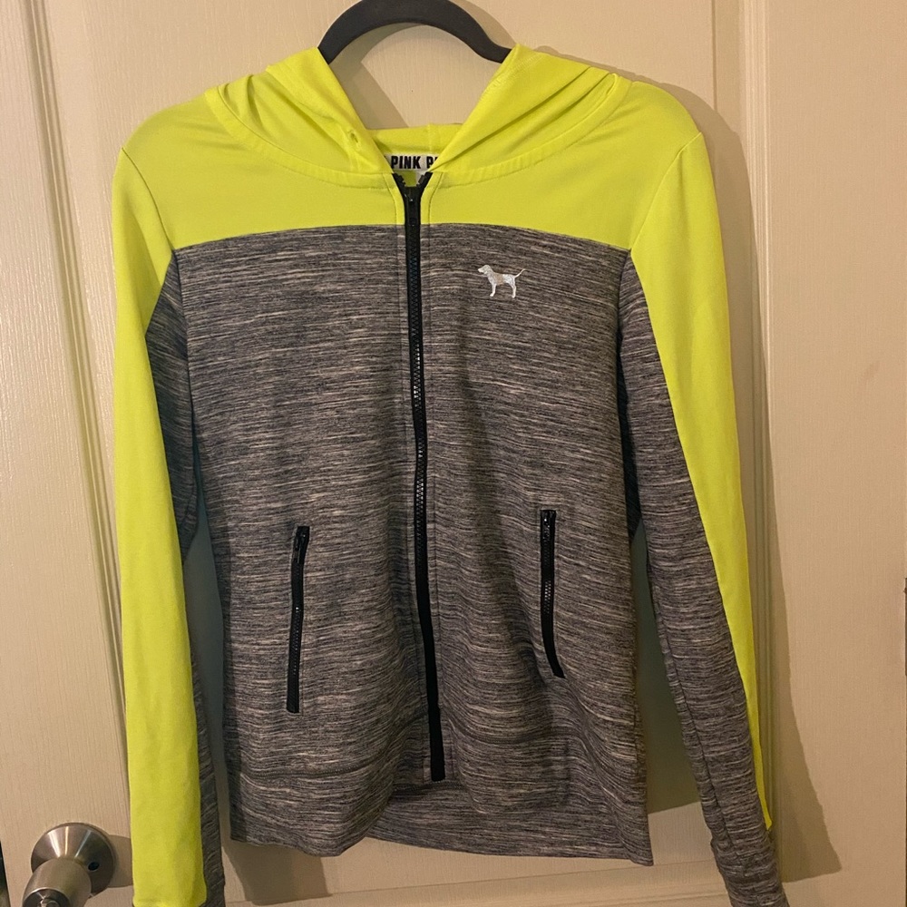 Pink Victoria secret zip up hoodie